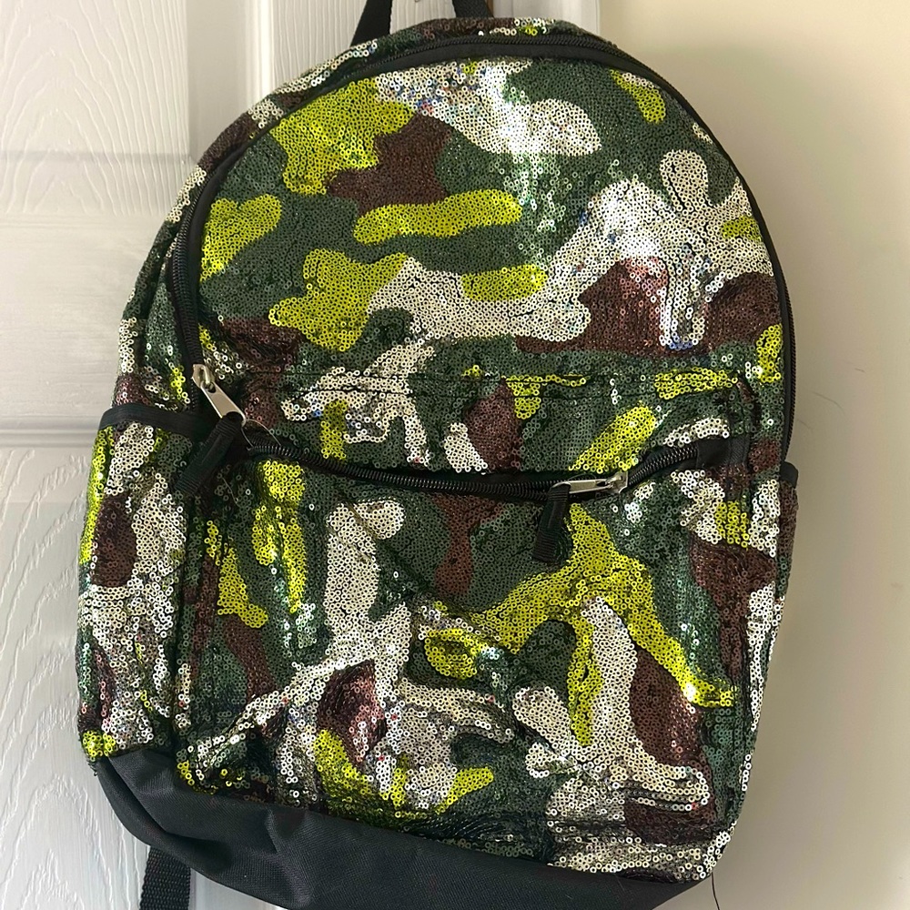 Camo sequence Backpack. Great fall look.